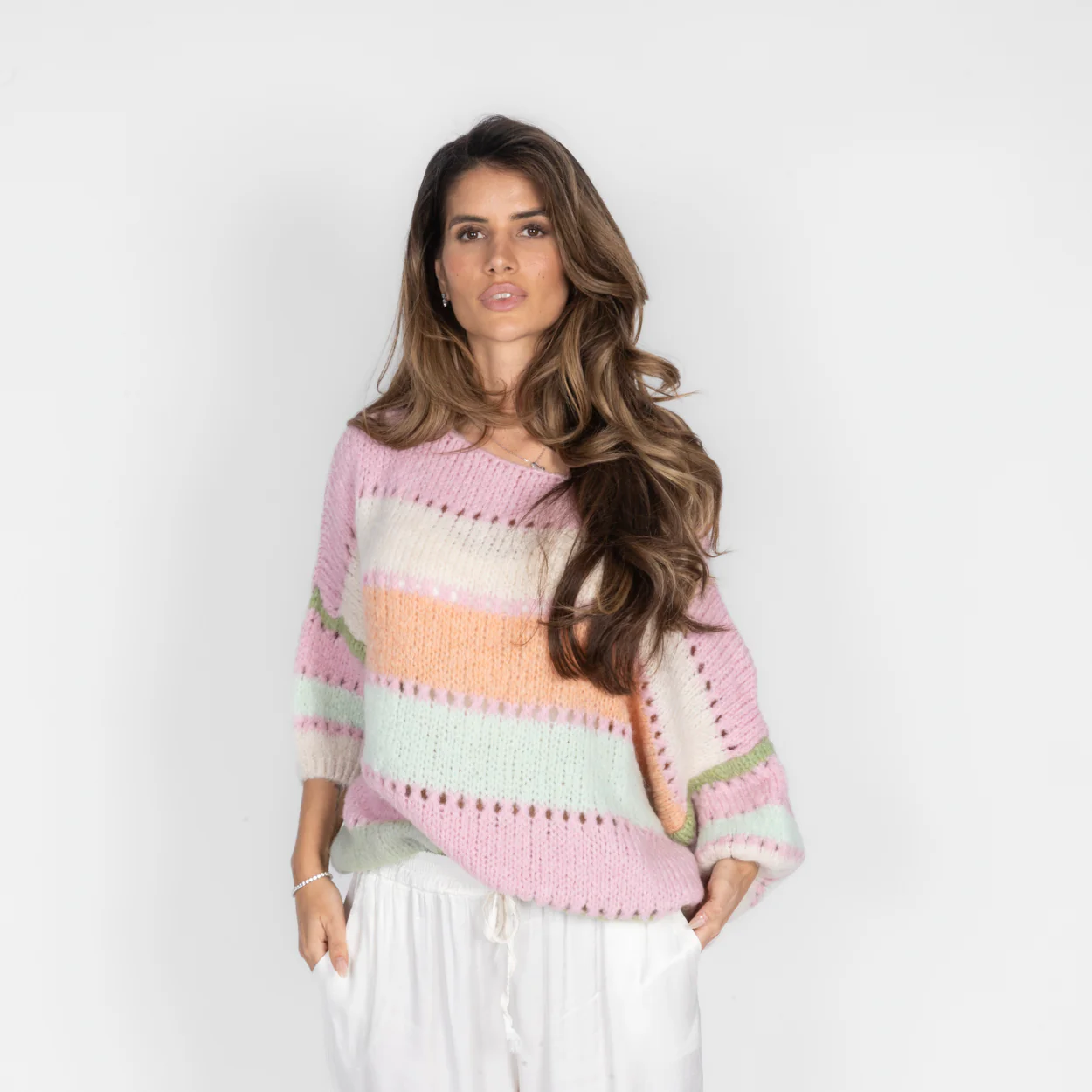 Pastell Stripe Pullover - Image 9