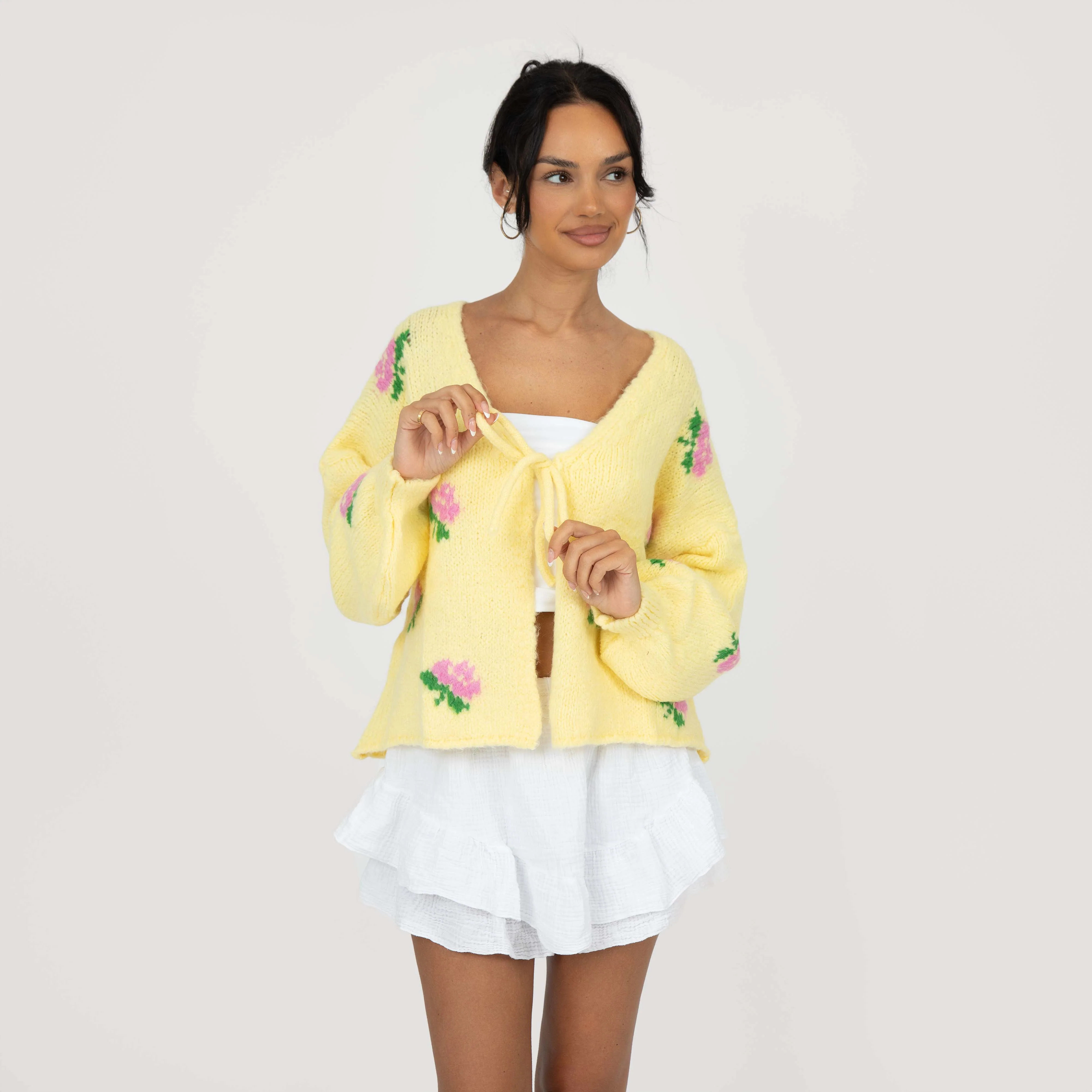 Rose Cardigan mit Schleifen - Image 4
