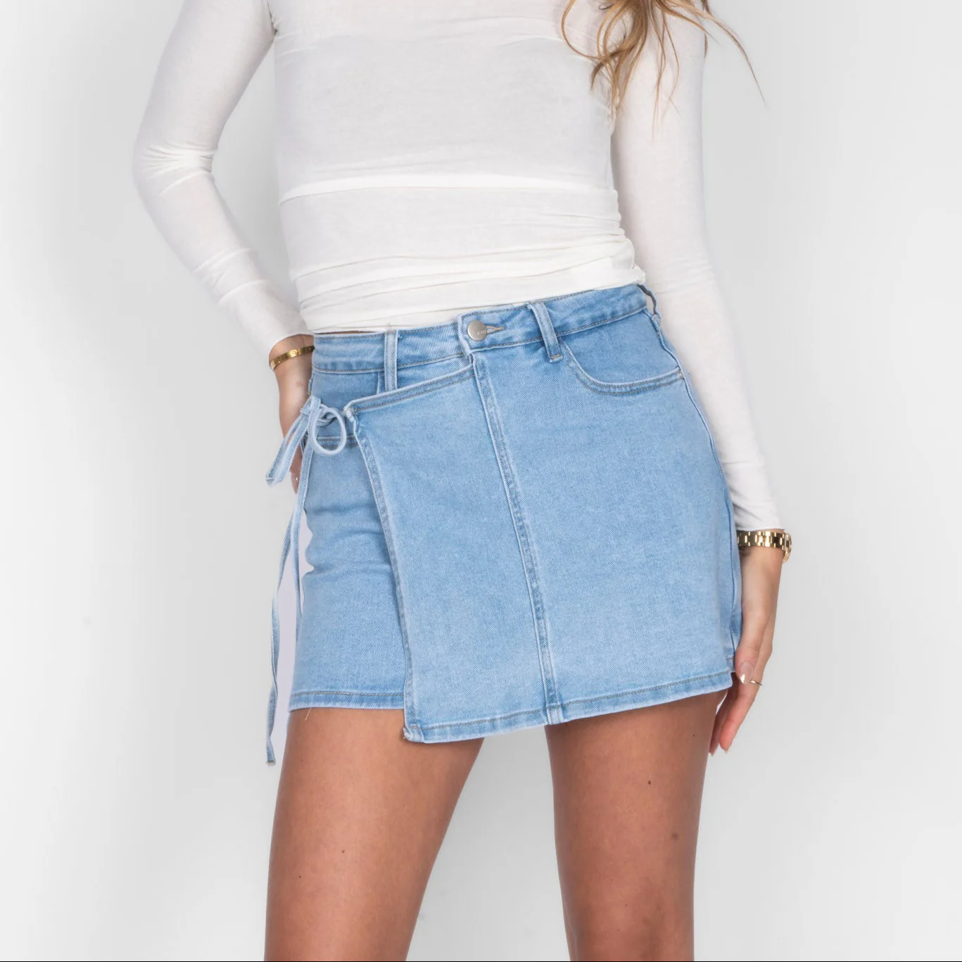 Soft Denim Hosenrock