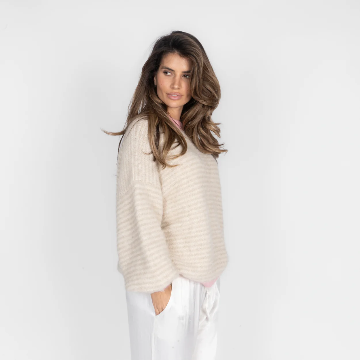 Soft Glow Stripe Pullover - Image 12
