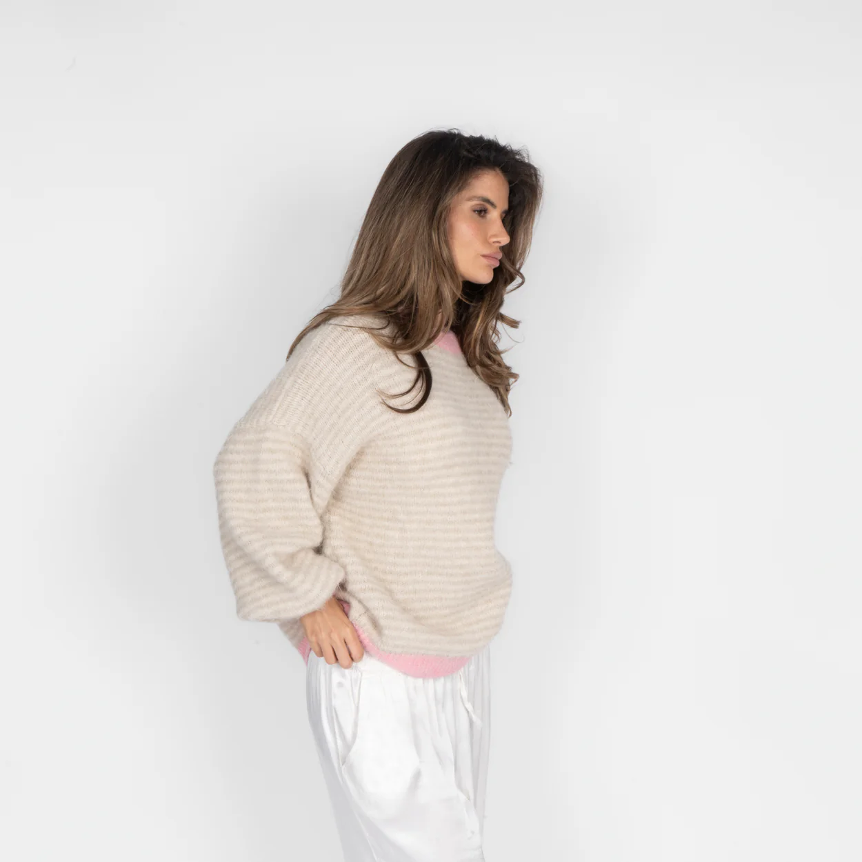 Soft Glow Stripe Pullover - Image 16