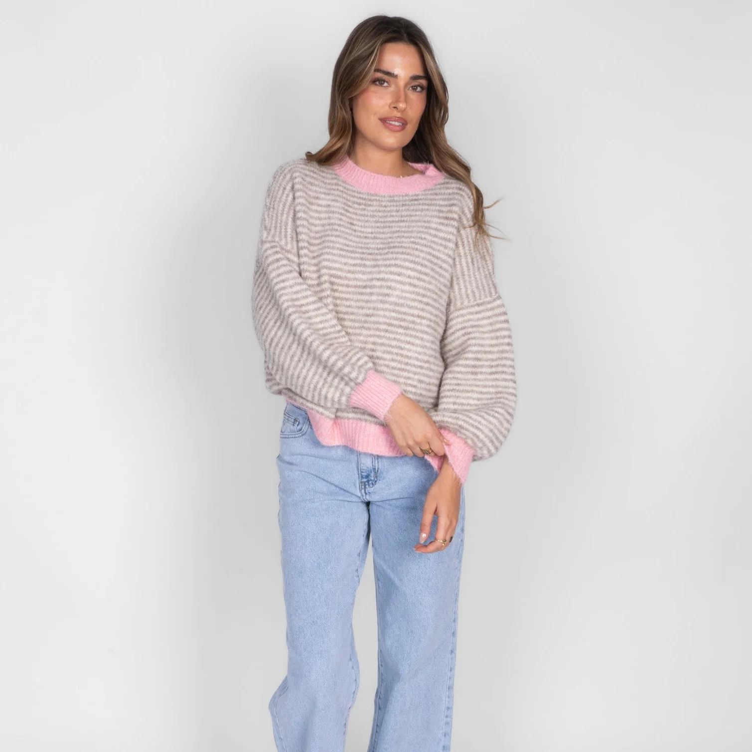 Soft Glow Stripe Pullover - Image 6