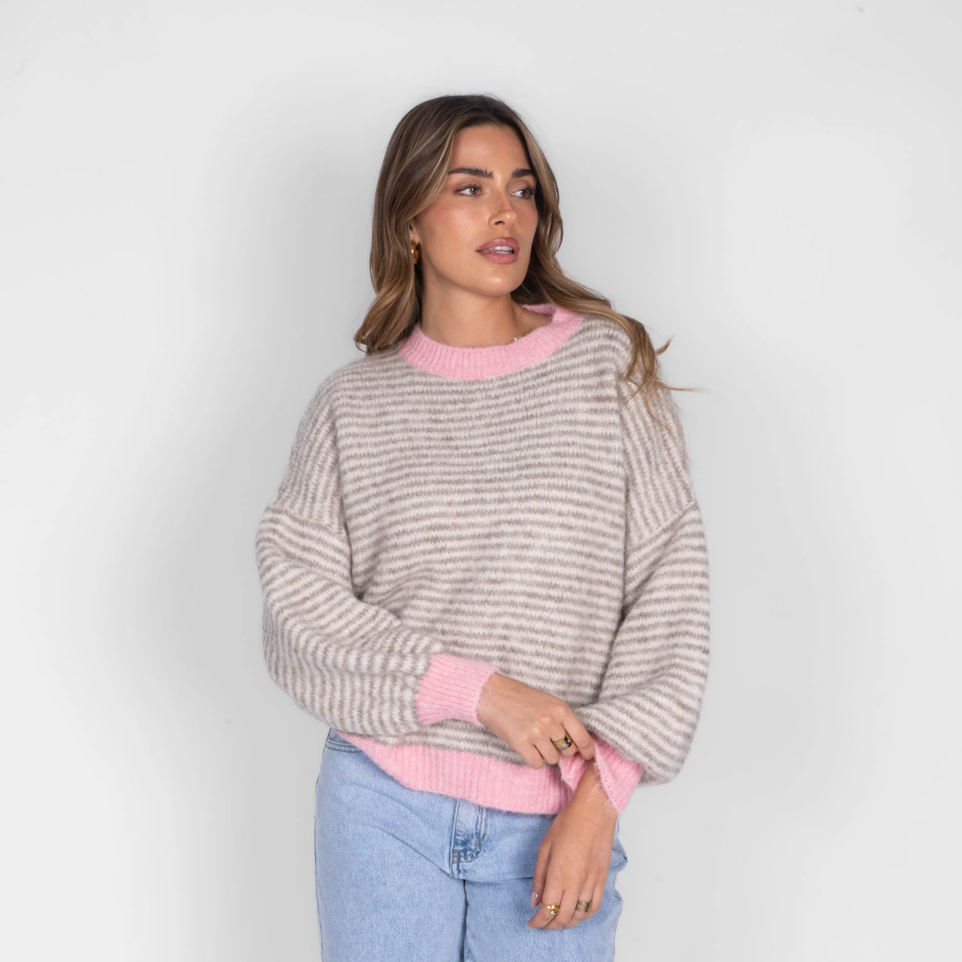 Soft Glow Stripe Pullover - Image 9