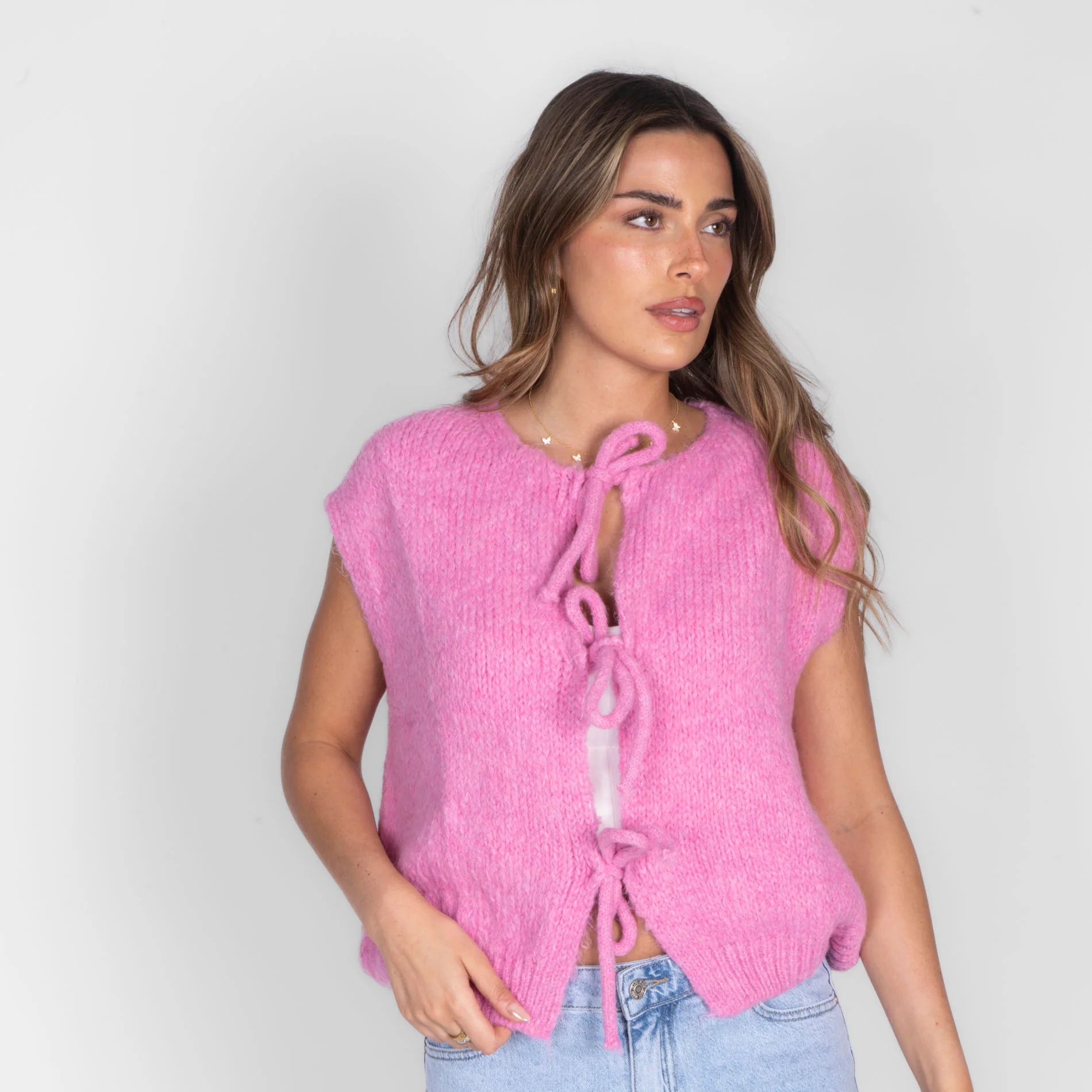 Strickweste mit Schleifen - Image 22