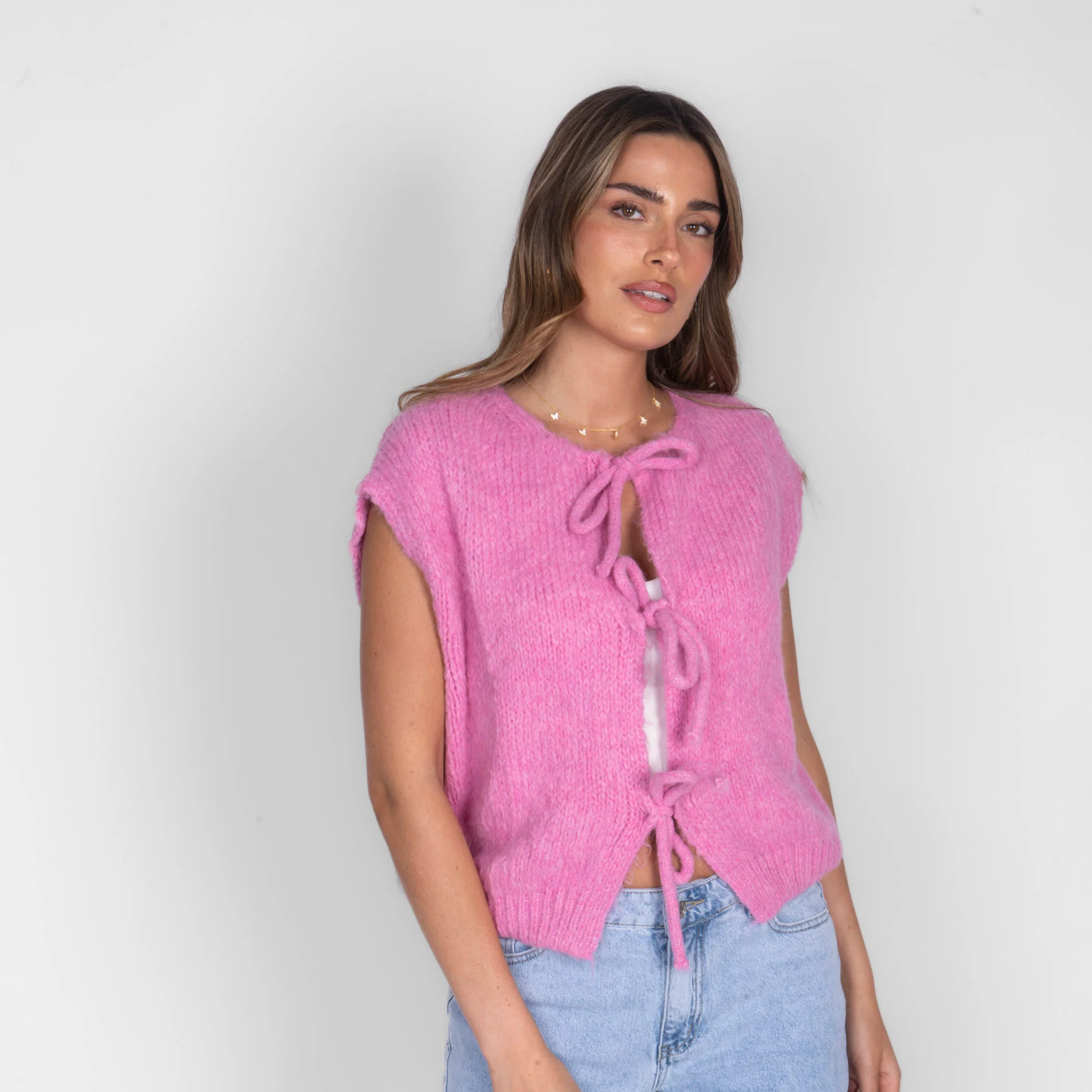 Strickweste mit Schleifen - Image 23