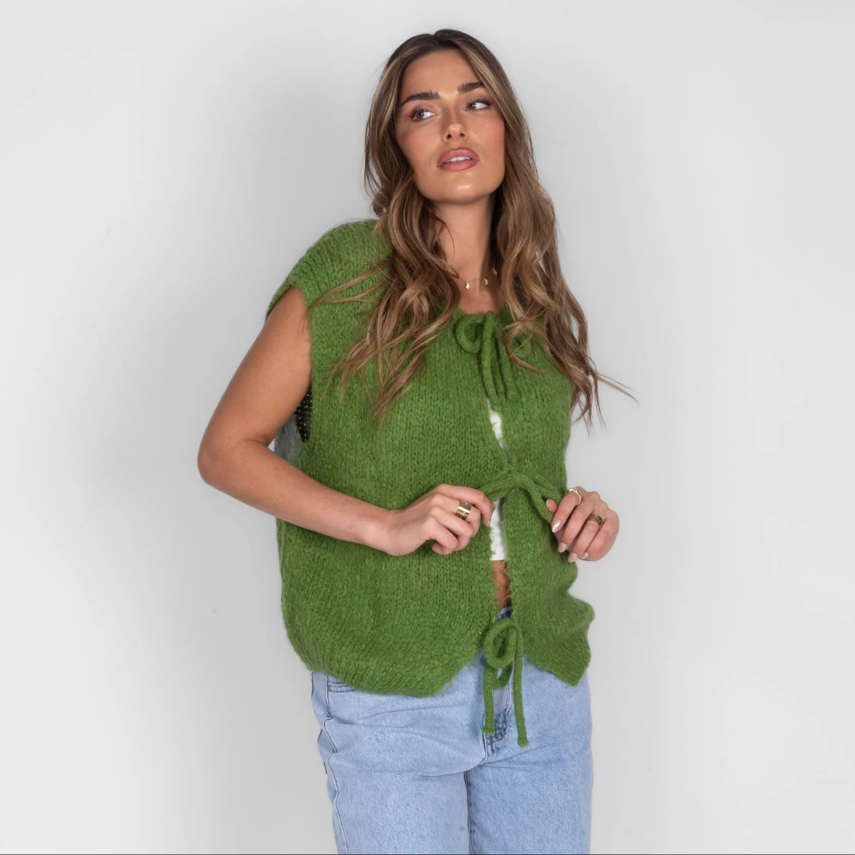 Strickweste mit Schleifen - Image 4