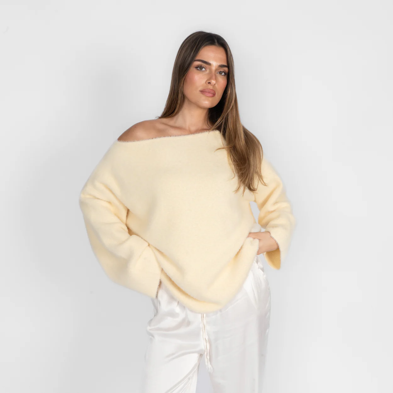 Ultra-Soft Everyday Off Shoulder Pullover - Image 13