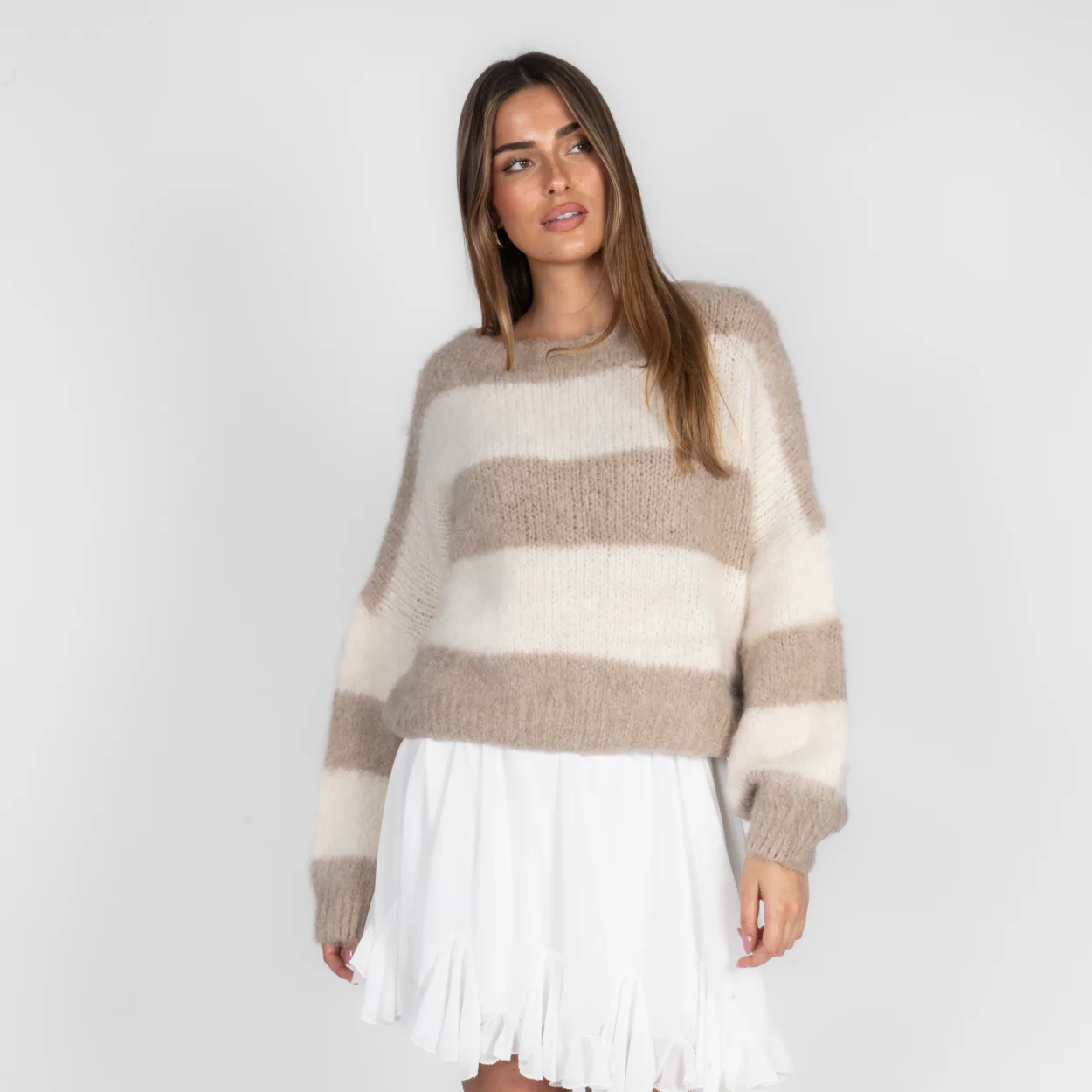 Ultra Soft Stripe Sweater - Image 2