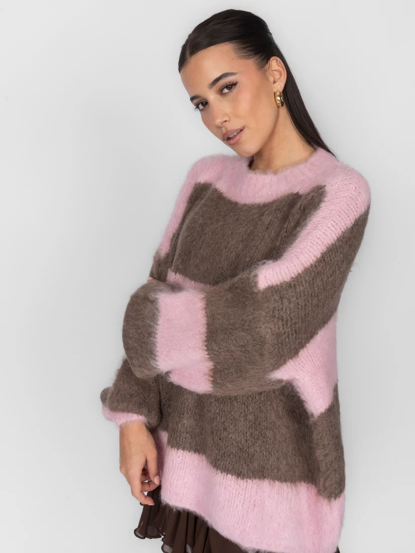 Ultra Soft Striped Long Sweater - Image 10