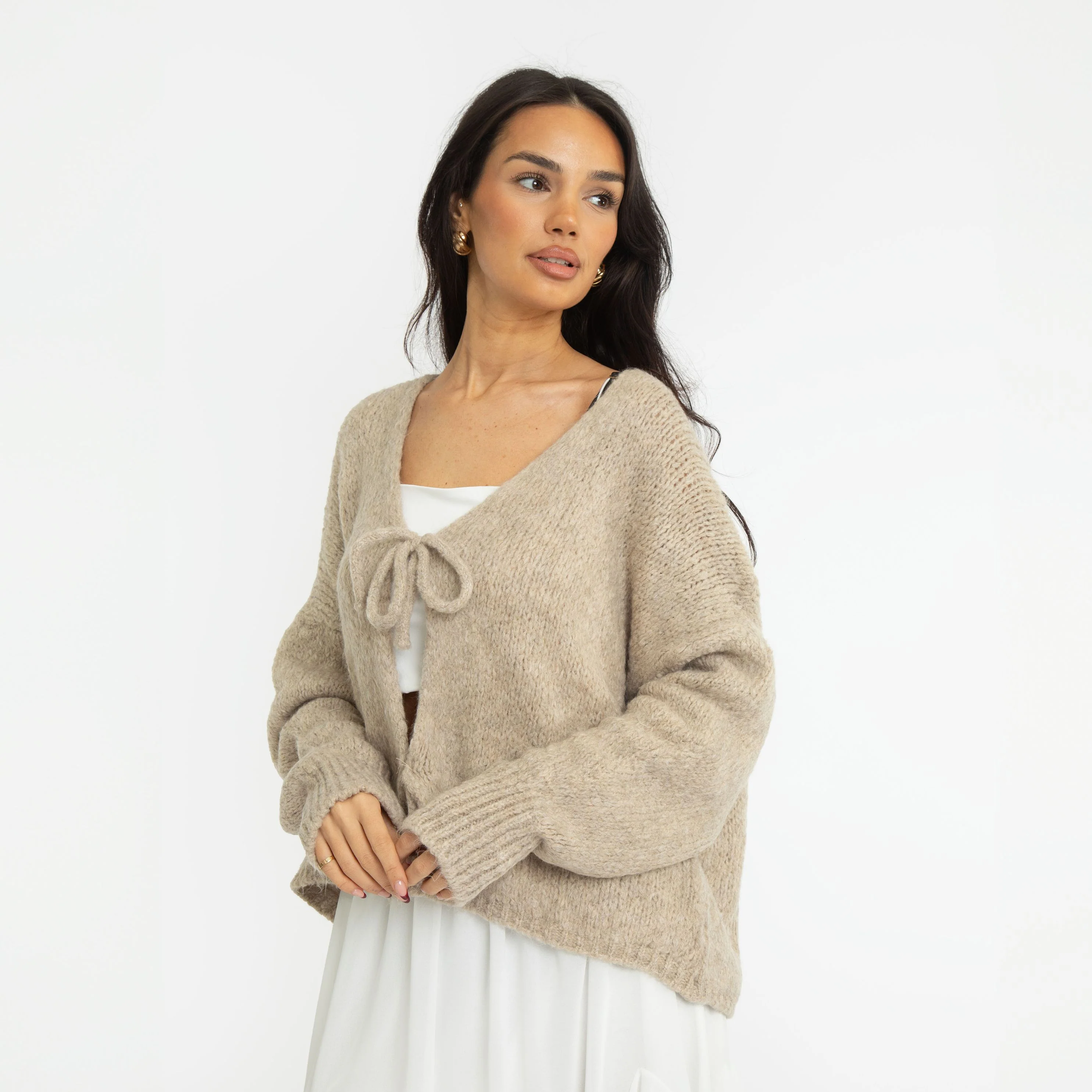 V-Ausschnitt Schleifen Cardigan - Image 19